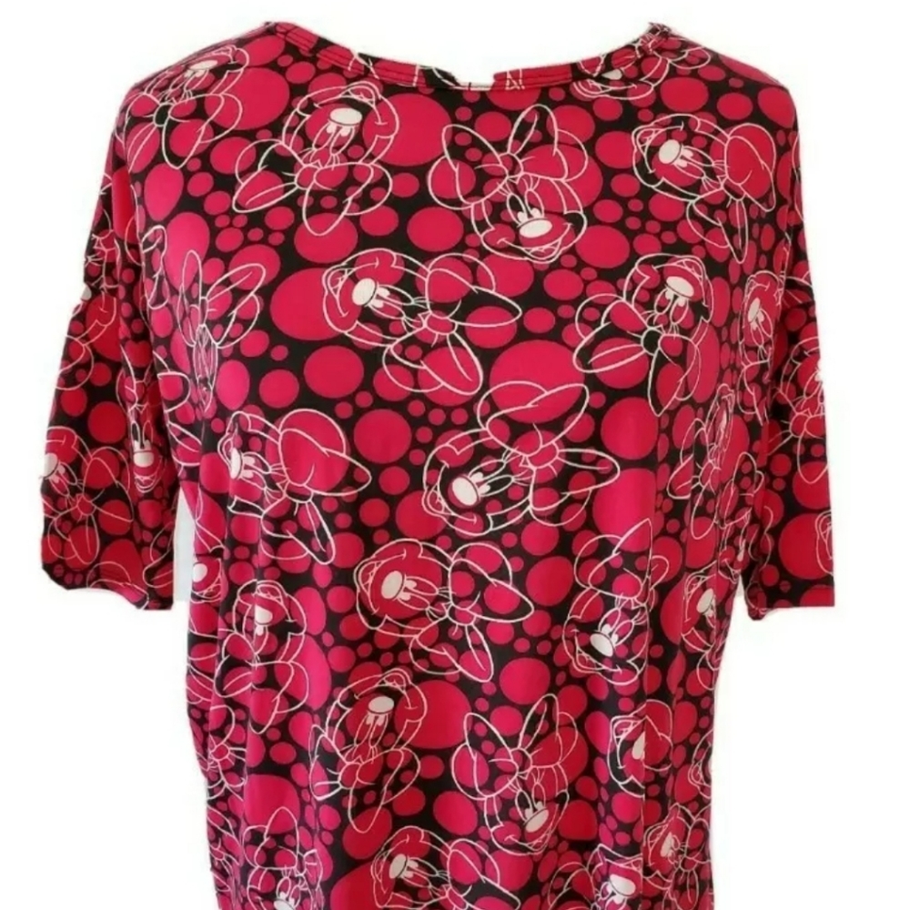 Womens Lularoe Disney Minnie Mouse Irma Shirt Top